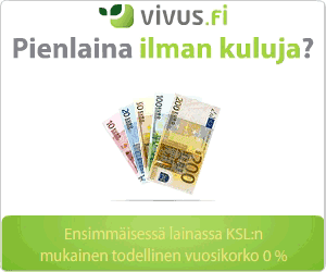 Ilmainen pikavippi 1 - 300 euroa (ei korkoja, ei kuluja, ensimmäinen laina) Ilmainen pikavippi 1 - 300 euroa (ei korkoja, ei kuluja, ensimmäinen laina)